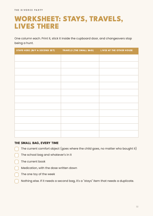 Page 32 of The Divorce Declutter